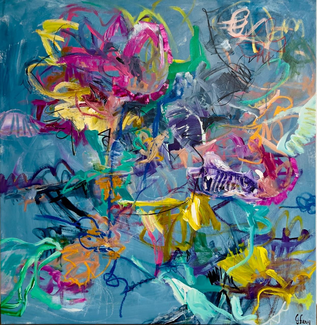 Flowers in Blue